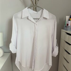 Elegant White Women's Blouse